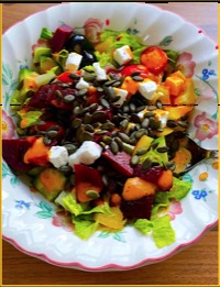 A prepared salad